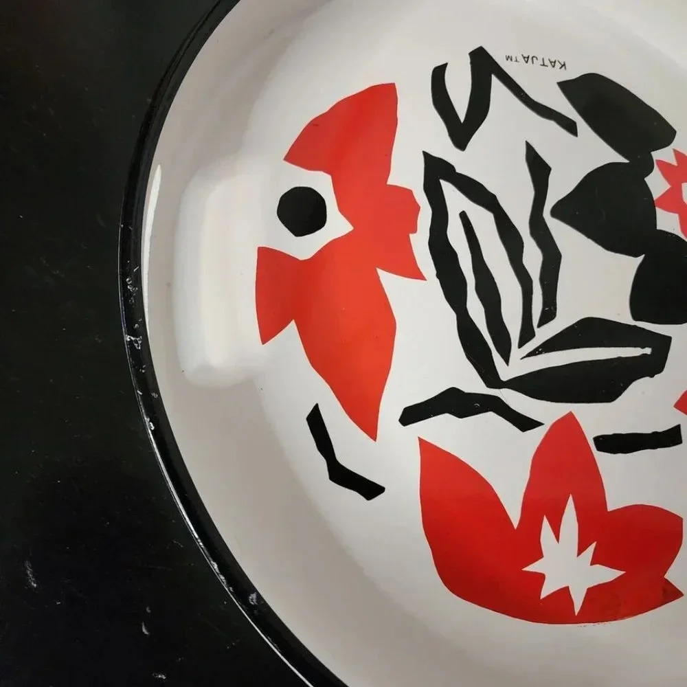Vintage Katja House design for Gailstyn-Sutton Towele Co serving tray Retro 80s - Picture 5 of 16